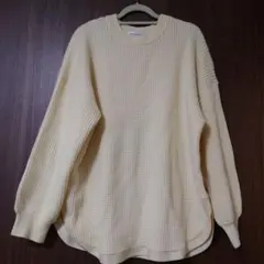 ※オペークドットクリップ　トップス　セーター　L