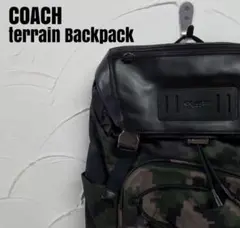 コーチ バック リュック カモフラージュ プリント　バックパック