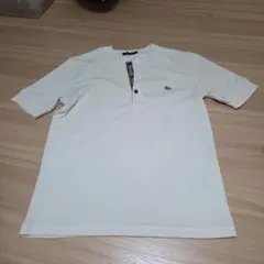 【美品】BURBERRY BLACK LABEL ヘンリーネック半袖カットソー
