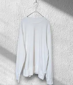 【無印良品】カットソー トレーナー ホワイト 綿100％ M