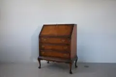英国アンティーク猫脚ライティングビューロー/木製デスク/勉強机チェスト91-56 英国アンティーク猫脚ライティングビューロー/木製デスク/勉強机