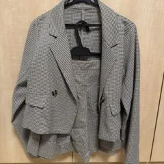 チェック柄 テーラードジャケット