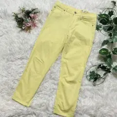 ITS international M レモンイエロー スリムパンツ