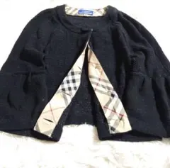 バーバリーブルーレーベル ボレロ カーディガン フリル 38 ラメ