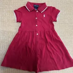 RALPH LAUREN ベビー ワンピース レッド 2T