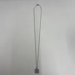 シルバー スクエアペンダントネックレス