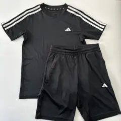 adidas ブラック Tシャツ ショートパンツ セット