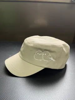 シマエナガ刺繍入り ワークキャップ 帽子