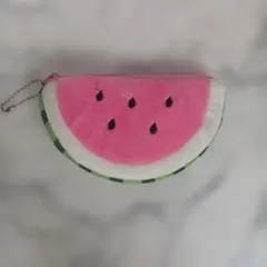 ハンドメイド】スイカ柄ポーチ ワケあり | Mercari