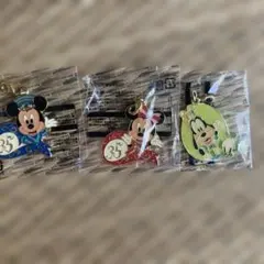 ディズニー☆35周年ミッキー　ミニーチャーム　イースターチャーム3点
