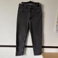 GUメンズダークグレー スキニーデニム