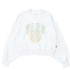 VANS クロップドスウェット VANS COLLEGE LOGO C SWT