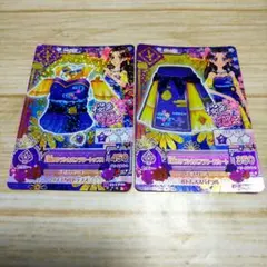 アイカツカード　藤原みやび　桜色花伝　月夜のクラシカルフラワートップス＆スカート