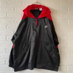 NIKE 90s プレミアタグ ナイロンジャケット XL 赤黒 ビッグロゴ
