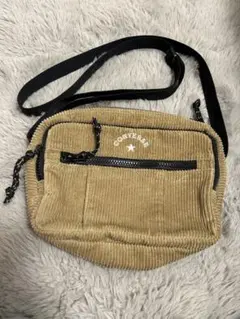 コンバース　CONVERSE ショルダーバッグ　カーキ　美品