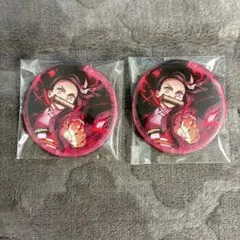 鬼滅の刃 全集中展 キービジュアル 禰豆子 缶バッジ 2点