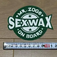 レア! SEXWAX ステッカー On board 緑 サーフィンのサムネイル