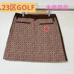 新品タグ 23区GOLF スカート 58 S相当 総柄 ゴルフウェア レディース