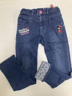 ミキハウス　ダブルビー　刺繍デニム　140