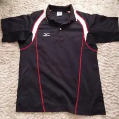 Mizuno ポロシャツ SS 黒/白/赤