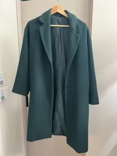 GUグリーン ロングコート Sサイズ