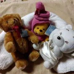 ぬいぐるみセット クマ・ウィニー・ザ・プー・白いクマ