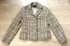 ZARA チェック柄ショートジャケット
