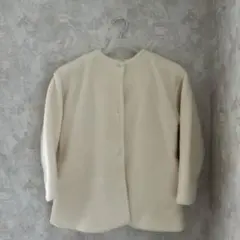 【グローバルワーク】ホワイト　フリースジャケット （キッズ140サイズ）