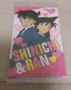 新品未開封 名探偵コナン Furuta ウエハースシール 新一　蘭
