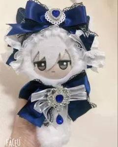 【26-15.16.17】ぬい服　ぬいパル　ちびぐるみ　いつぬい12センチリボン ぬいパル・ちびぐるみサイズ ぬい服 ねこさんケープ緑リボン - メルカリ