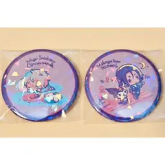 ブルロ サンリオ コラボ 凪 誠士郎 御影 玲王 缶バッジ パープル