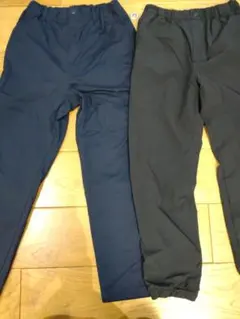 eemm様専用ユニクロ　ウォームイージーパンツ　150サイズ ネイビー・ブラック