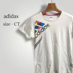 アディダス カラフルロゴ Tシャツ 白 古着 ヴィンテージ M レア