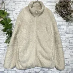 ユニクロ⭐️ ファーリーフリースフルジップジャケット（長袖） アイボリー M