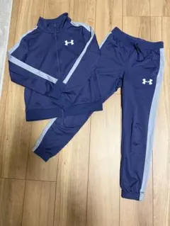 Under Armour 子供用140ネイビー ジャージセット