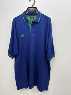 Canterbury ポロシャツ 青 緑　サイズＬ