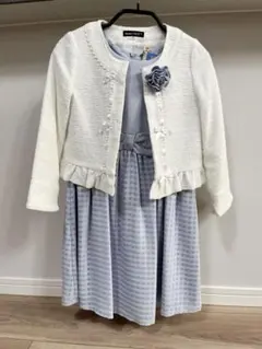 コムサイズムフォーマルワンピース120&Bebeジャケット120セット