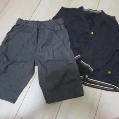 next カーディガン&COMME CA ISMハーフパンツ 2点　110cm
