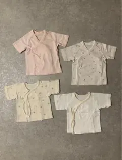 UNIQLO ユニクロ　ベビー肌着 短肌着　前開き　4枚セット 50-60