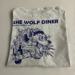 SHE WOLF DINER Tシャツ グレー