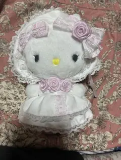 サンリオ ホワイトフリルデザインシリーズ　ハローキティ マスコット