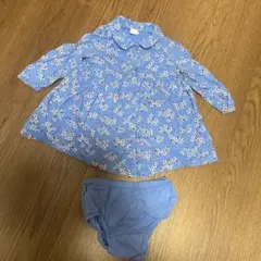 GAP baby 小花柄　ワンピース　水色