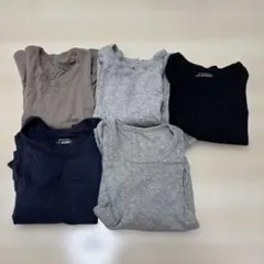 コットン混紡Tシャツ5枚セット（130cm）＋１枚（ヒートテック100cm）
