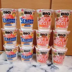 日清　カップヌードルBIG＆シーフードヌードルBIG　各6個、12個セットのサムネイル