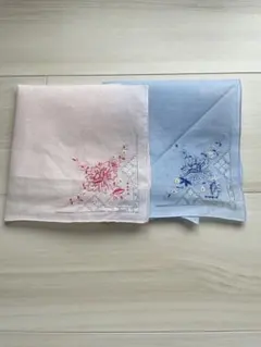 スワトウ刺繍ハンカチ2枚セット