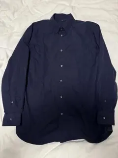 ユニクロ+j ブロードシャツ 69ネイビー M