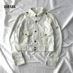 DIESEL ヒッコリー コットン ジャケット M 短丈 ショート丈