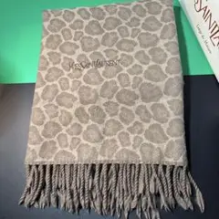 YVES SAINT LAURENT ヒョウ柄ストール