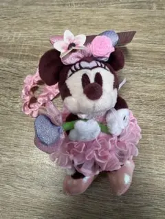 香港ディズニーランド　 ミニーマウス　ぬいぐるみキーチェーン