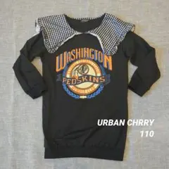 URBAN CHERRY ワンピース 110　チェック襟　おしゃれ　アメカジのサムネイル